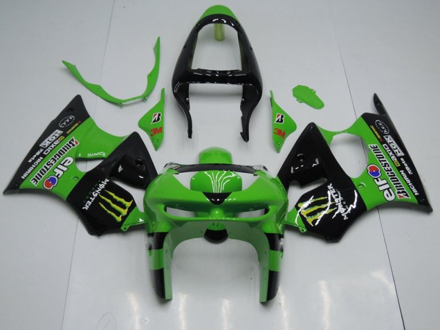 Carénage Moto Kawasaki ZX6R 1998-1999 - Vert Monster