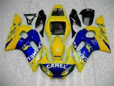 Carénage Moto Yamaha R6 1998-2002 - Jaune Bleu