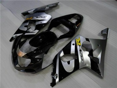 Carénage Moto Suzuki GSXR 1000 K1 2000-2002 - Argent Noir