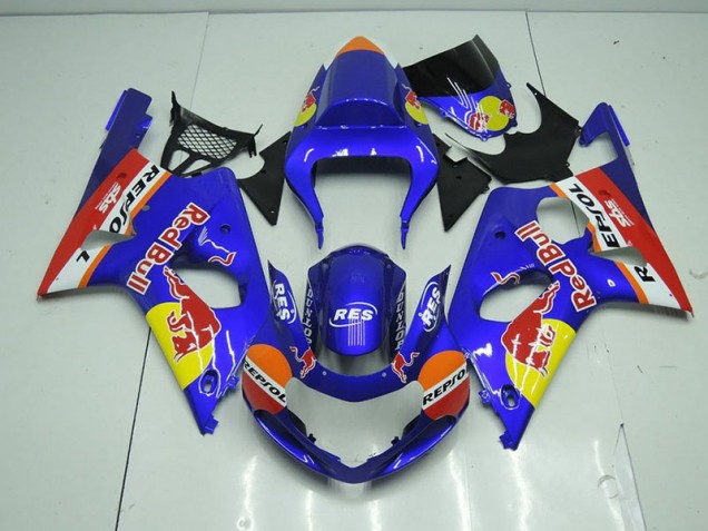 Carénage Moto Suzuki GSXR 1000 K1 2000-2002 - Bleu Red Bull