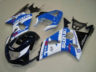 Carénage Moto Suzuki GSXR 1000 K1 2000-2002 - Blakc Bleu Blanc