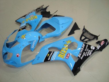 Carénage Moto Suzuki GSXR 1000 K1 2000-2002 - Light Bleu Noir