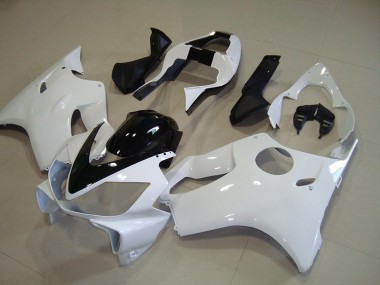 Carénage Moto Honda CBR 600 F4i 2001-2003 - Blanc avec Noir Bande