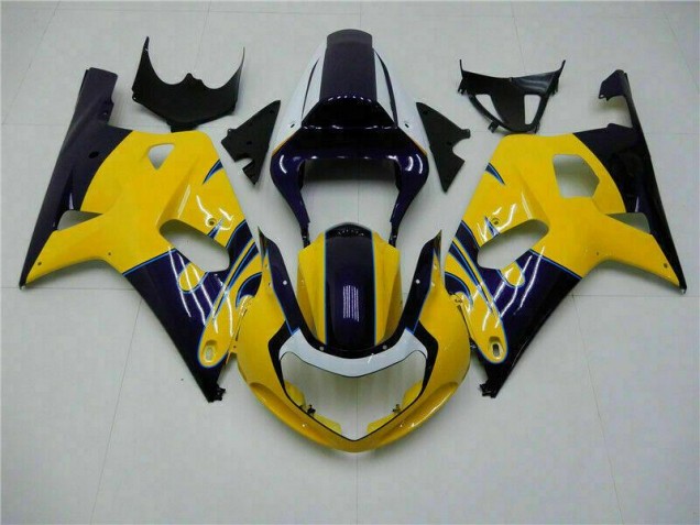 Carrosserie Moto Suzuki GSXR 600 / 750 K1 K2 K3 2001-2003 - Jaune