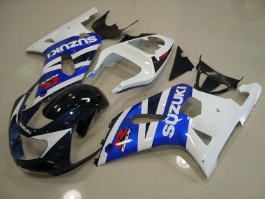 Carénage Moto Suzuki GSXR 750 K1 K2 K3 2001-2003 - Bleu Blanc