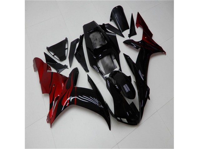 Carénage Moto Yamaha R1 2002-2003 - Noir Rouge