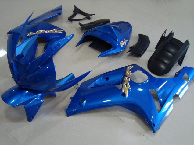 Carénage Moto Kawasaki ZX6R 2003-2004 - Light Bleu