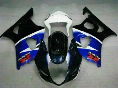 Kit Carénages Motos Complet Suzuki GSXR 1000 K3 2003-2004 - Noir Bleu