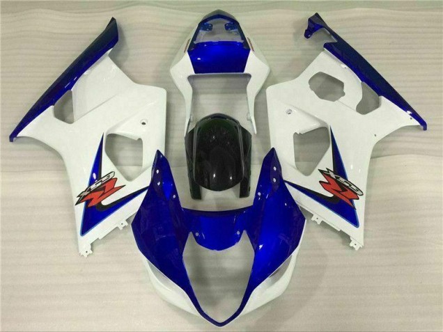 Carénage Moto Suzuki GSXR 1000 K3 2003-2004 - Blanc Bleu