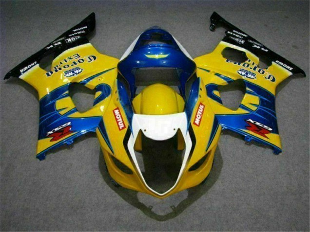 Carénage Moto Suzuki GSXR 1000 K3 2003-2004 - Jaune Bleu