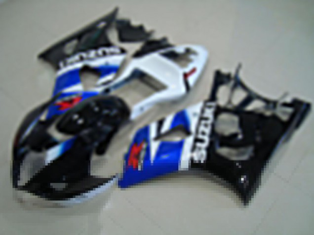 Carénage Moto Suzuki GSXR 1000 K3 2003-2004 - Noir Bleu Blanc