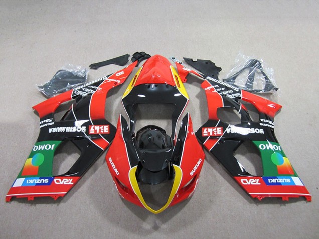 Carénage Moto Suzuki GSXR 1000 K3 2003-2004 - Rouge Vert Noir