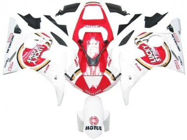 Carénage Moto Yamaha R6 2003-2005 - Blanc Rouge Lucky Strike