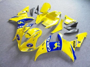 Carénage Moto Yamaha R6 2003-2005 - Jaune Bleu Motul Camel