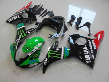 Carénage Moto Yamaha R6 2003-2005 - Vert Monster