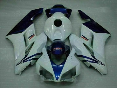 Carénages Moto Honda CBR 1000 RR 2004-2005 - Blanc Bleu