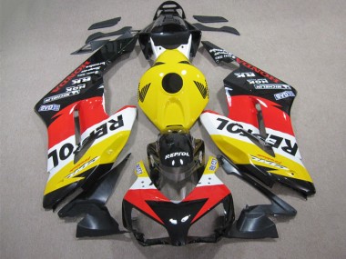 Carénage Moto Honda CBR 1000 RR 2004-2005 - Jaune Rouge Repsol