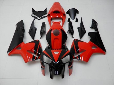 Carénages Moto Honda CBR 600 RR 2005-2006 - Rouge Noir