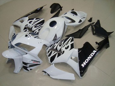 Carénages Moto Honda CBR 600 RR 2005-2006 - Blanc Noir