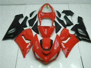 Carénages Moto Kawasaki ZX6R 2005-2006 - Rouge