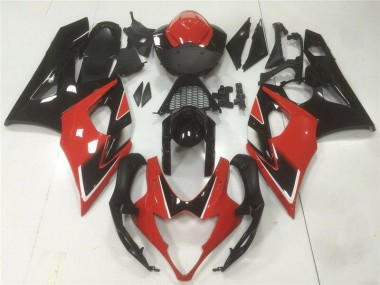 Kit Carénages Motos Suzuki GSXR 1000 K5 2005-2006 - Rouge Noir