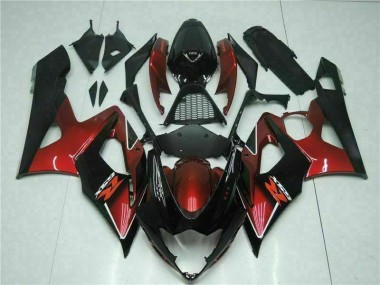 Carénage Moto Suzuki GSXR 1000 K5 2005-2006 - Rouge Noir