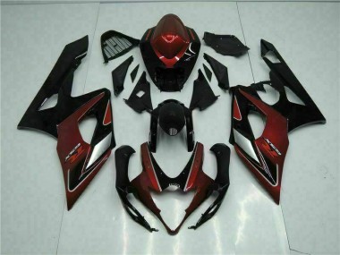 Kit Carénages Motos & Plastique Suzuki GSXR 1000 K5 2005-2006 - Rouge Noir