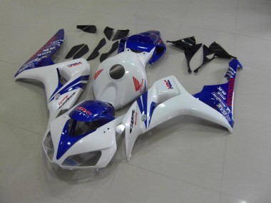 Carénage Moto Honda CBR 1000 RR 2006-2007 - Blanc Nacré Bleu