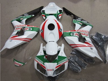 Carénage Moto Honda CBR 1000 RR 2006-2007 - Blanc Vert Rouge Castrol