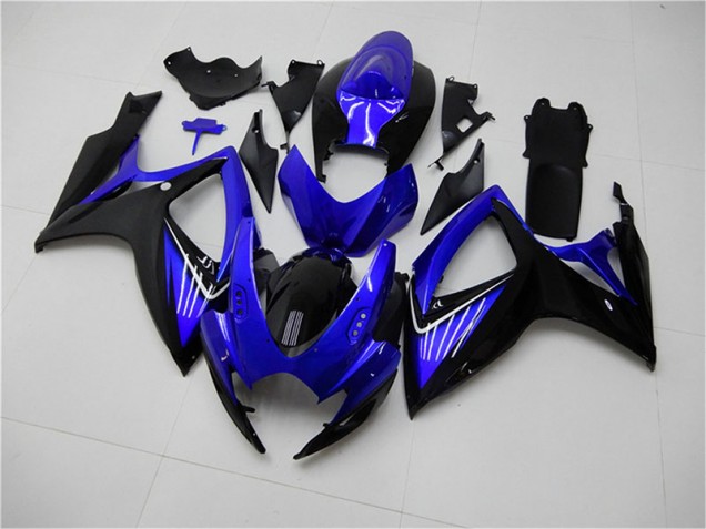 Carénage Moto Suzuki GSXR 600 / 750 K6 2006-2007 - Bleu Noir