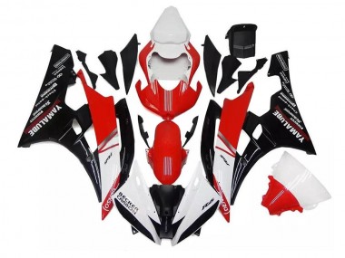 Carénages Moto Yamaha R6 2006-2007 - Blanc Rouge Noir