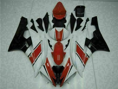 Kit Carénages Motos Yamaha R6 2006-2007 - Rouge Blanc