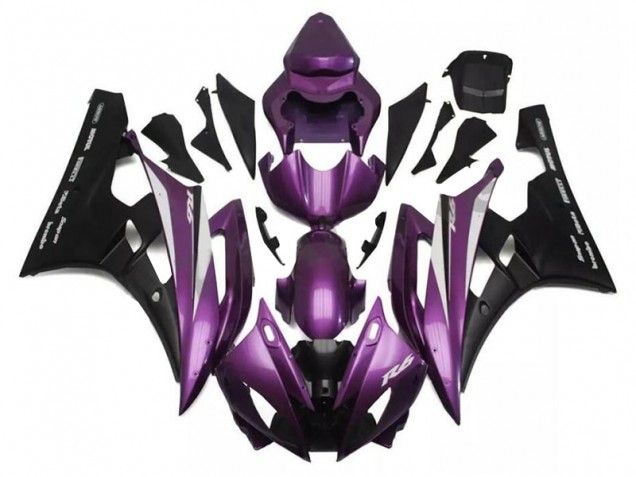 Carénage Moto Yamaha R6 2006-2007 - Violet Noir