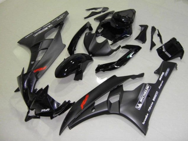 Kit Carénages Motos & Plastique Yamaha R6 2006-2007 - Noir