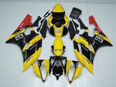 Carénage Moto Yamaha R6 2006-2007 - Jaune Noir Monster