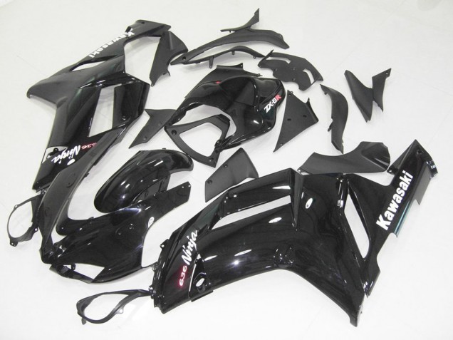 Carénage Moto Kawasaki ZX6R 2007-2008 - Noir Brillant