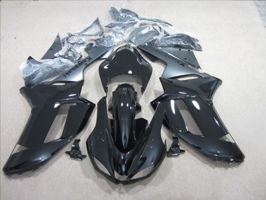 Carénage Moto Kawasaki ZX6R 2007-2008 - Noir Argent