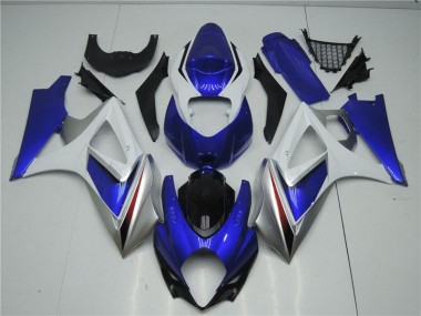 Kit Carénages Motos & Plastique Suzuki GSXR 1000 K7 2007-2008 - Bleu Blanc