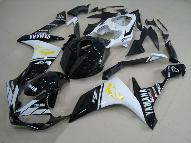 Carénage Moto Yamaha R1 2007-2008 - Noir Blanc Dolphin