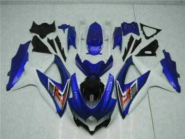 Kit Carénages Motos Suzuki GSXR 600 / 750 K8 2008-2010 - Bleu Blanc