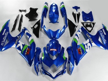 Carénage Moto Suzuki GSXR 600 / 750 K8 2008-2010 - Bleu Blanc Vert