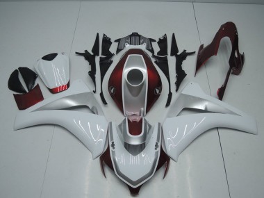 Carénage Moto Honda CBR 1000 RR 2008-2011 - Rouge Blanc et Argent