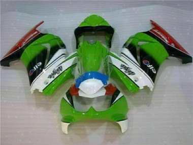 Carénage Moto Kawasaki EX250 2008-2012 - Blanc Vert Noir Ninja