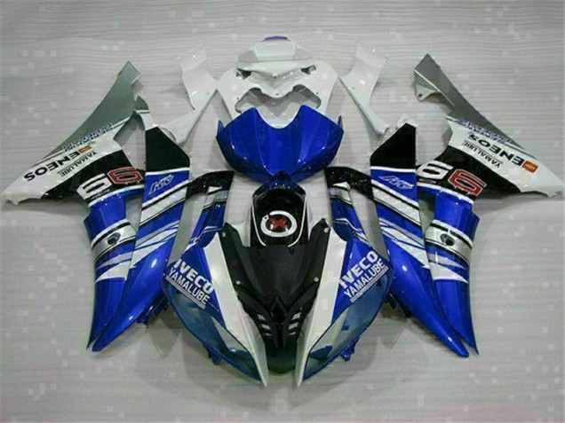 Carénage Moto Yamaha R6 2008-2016 - Blanc Bleu