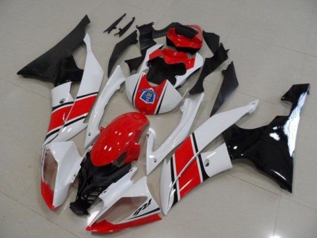 Kit Carénages Motos Complet Yamaha R6 2008-2016 - Rouge Blanc Noir