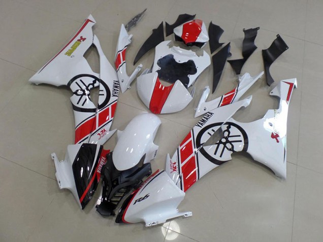 Carénage Moto Yamaha R6 2008-2016 - Blanc avec Big Yamaha Logo