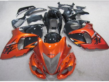 Carénage Moto Suzuki GSXR 1300 Hayabusa 2008-2019 - Orange Noir