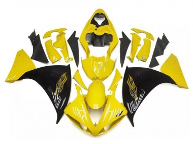 Carénage Moto Yamaha R1 2009-2011 - Jaune Noir