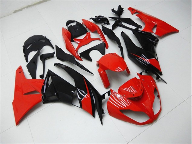 Carénage Moto Kawasaki ZX6R 2009-2012 - Rouge Noir