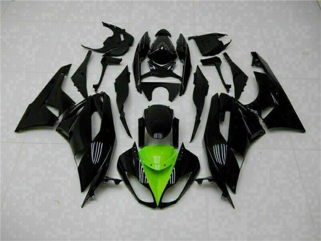 Kit Carénages Motos Complet Kawasaki ZX6R 2009-2012 - Noir Vert